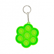 Pop It nøkkelring blomst grønn