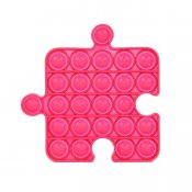 Pop It Bubble Fidget Puzzle Piece Dark Pink