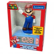 Super Mario Night Light med vekkerklokke