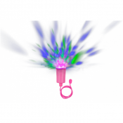 Rosa diskolampe med fargeskiftende LED-lys