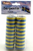 Streamere i gul / blå 2-pack