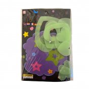 Lysende veggdekorasjon med motiver hjerter