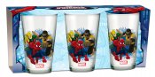 Spiderman, Iron Fist, Strøm Man, porselen glass i 3-pack