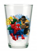 Spiderman, Iron Fist, Strøm Man, porselen glass i 3-pack