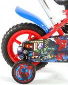 Spiderman Barn Bike 10 tommer med trening hjul og sykkel bar