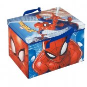 Spiderman, oppbevaringsboks med lokk og lekematte