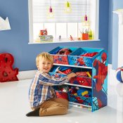 Spiderman Hylle med oppbevaringsbokser 63x60x30cm