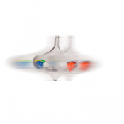 Snurretopp med glitter og perler