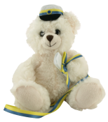 Studentbamse med bånd, 18cm