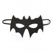 Superhelt glitrende maske svart