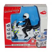 Svensk politi med motorsykkel med lys og lyd