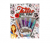 Tattoo gel penner med sjablonger 5 stk