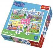 Peppa Gris memory puslespill 4 i 1
