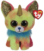 TY Stuffed Animals Yip chihuaha hund med Horn, flerfarget ca 26 cm