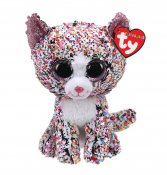 TY gosedjur Flippables Confetti katt med paljetter 26 cm