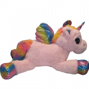 Unicorn Rainbow Stuffed Pink 80cm