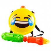 Vannpistol Emoji med vanntank ryggsekk 1-pakning