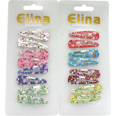 Hårspenner, blomster, 8-pack