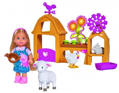 Evi Love Doll med gården tilbehør