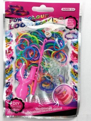 Loombånd i Pose, 150 stk, Flerfarget