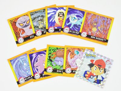 Klistremerker Pokémon, 10 stk, 5x5cm