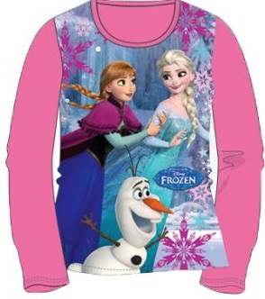 Langermet T-skjorte Me Frosne motiver - Anna, Elsa og Olaf!