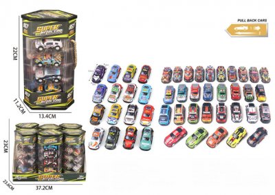 BILER I RØR 12-PAKNING 12 ST DISPLAY