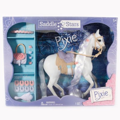 Toy hest med tilbehør, Saddle Stars