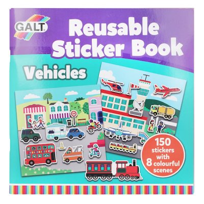 Gjenbrukbar Klistremerkebok – Kjøretøy