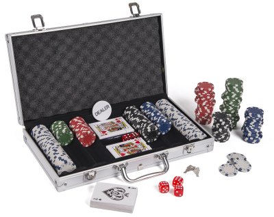 Poker Premium aluminiumskoffert med tilbehør