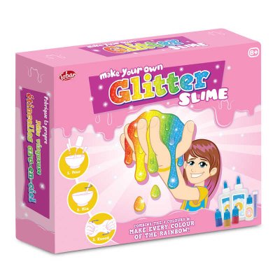DIY - Slime, glitter og regnbue