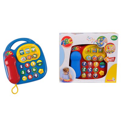 Fargerik telefon med lyd og lys