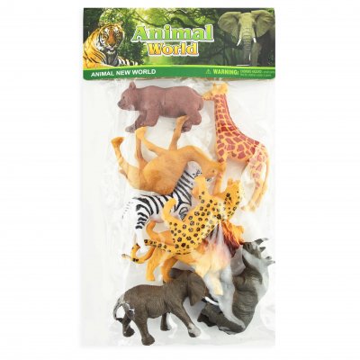 Sett med ville dyr - 8 stk