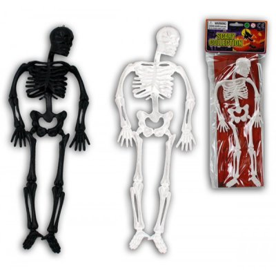 Skeleton hvit / svart ca 30cm