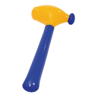Hammer oppblåsbare blå og gul