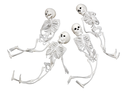 Skeleton hvit 4-pack