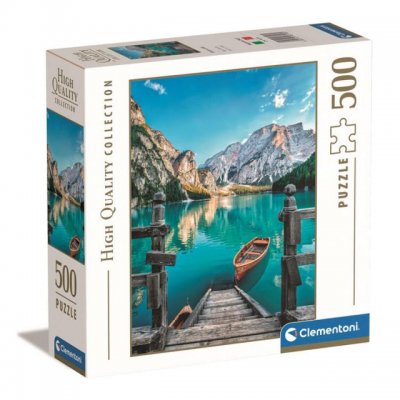 500 Brikker Puslespill – Braies Lake