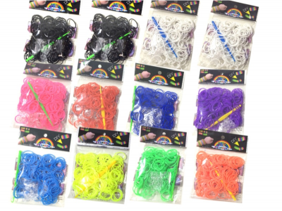 Neon Colored Loom Bands (400 deler) - få enda skarpere farger - (400 deler) - (VI