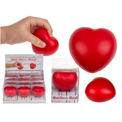 AntiStress hjerte, rødt