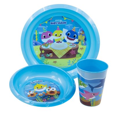 Baby Shark 3-delt middagsservise