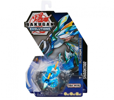 Bakugan Evolutions Sharktar Platinum Series figur blå