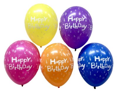 Ballonger Gratulerer med dagen 10-pakke
