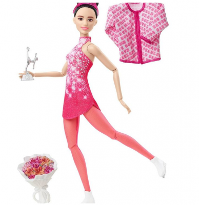 Barbie Du kan bli hvilken som helst skisport dukke på skøyter