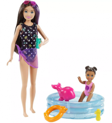 Barbie Skipper Barnevakt Pool Party