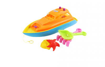 Båt med strandleker XL