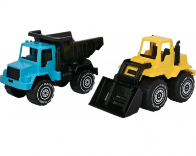 Plasto lastebil og frontlaster