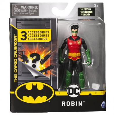 DC Comics Action-karakter Robin med tilbehør