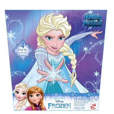 Disney Frost 3D puslespill 4 forskjellige puslespill inkludert