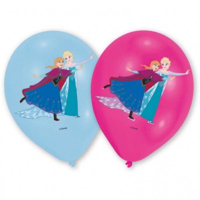 Disney Frost Elsa og Anna ballonger 6-pack Latex