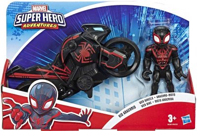 Superhelt med figur motorsykkel Kid Arachnid